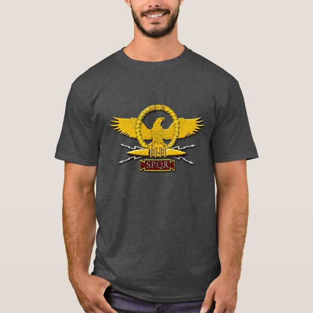 Roman Empire SPQR Eagle Emblem and Wreath t-shirt (Front)