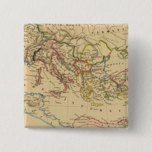 Roman Empire under Constantine and Trajan 15 Cm Square Badge