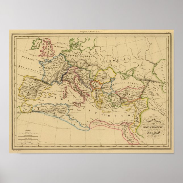Roman Empire under Constantine and Trajan Poster (Front)