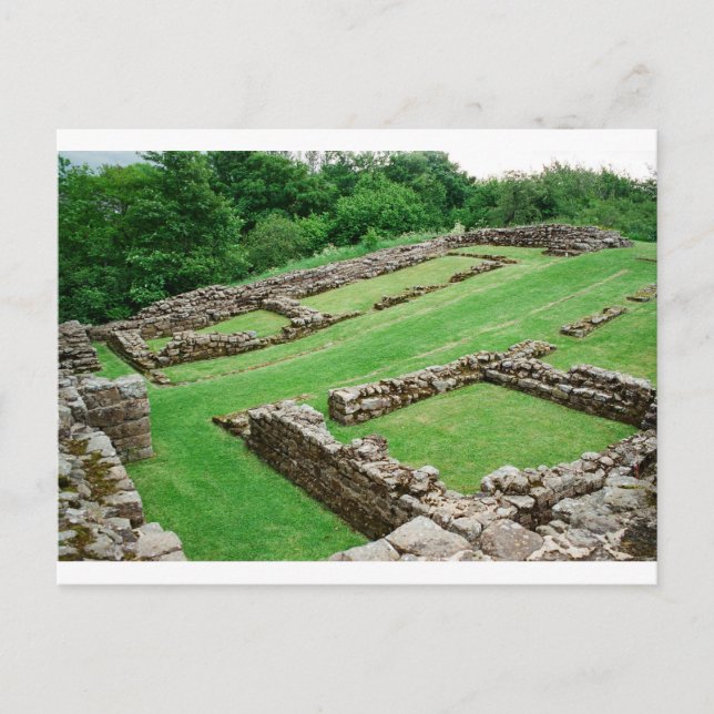 Roman Fort on hadrian's Wall Postcard (Front)