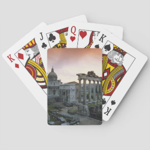 Roman Forum at dawn Playing Cards