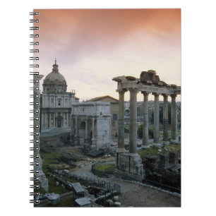 Roman Forum at dawn Spiral Notebook