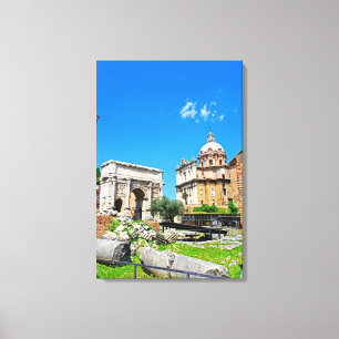 Roman forum canvas print