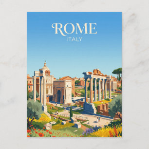 Roman Forum Italy Postcard