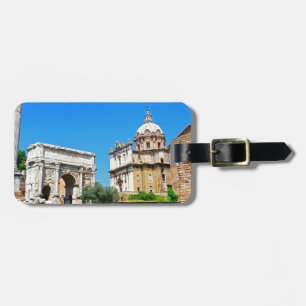 Roman forum luggage tag