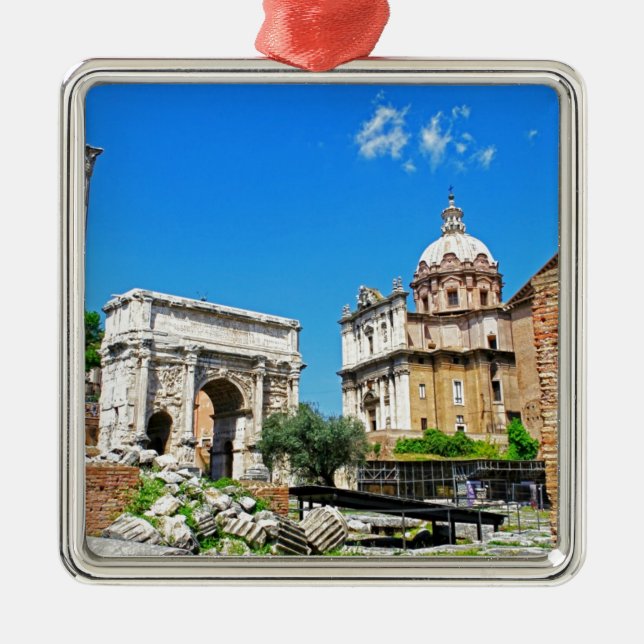 Roman forum metal tree decoration (Front)