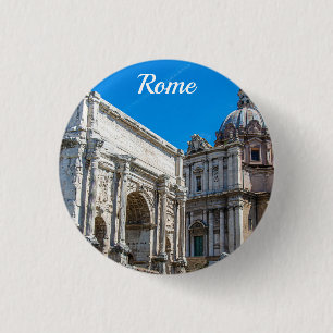 Roman Forum ruins in Rome, Italy 3 Cm Round Badge