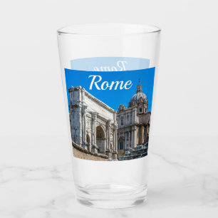 Roman Forum ruins in Rome, Italy Glass