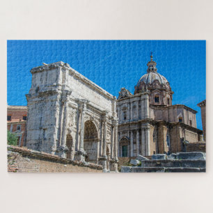 Roman Forum ruins in Rome, Italy Jigsaw Puzzle