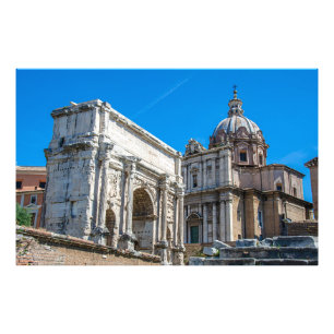 Roman Forum ruins in Rome, Italy Photo Print