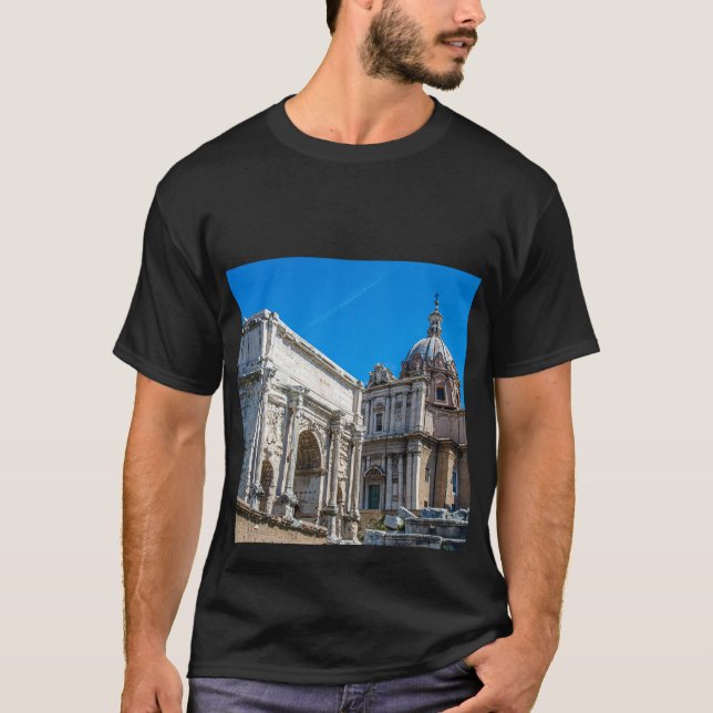 Roman Forum ruins in Rome, Italy T-Shirt (Front)
