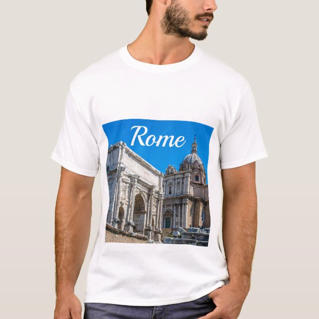 Roman Forum ruins in Rome, Italy T-Shirt (Front)