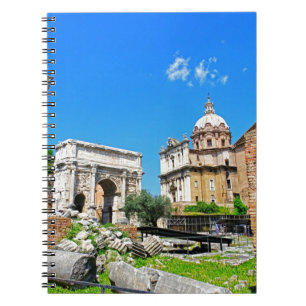 Roman forum spiral notebook