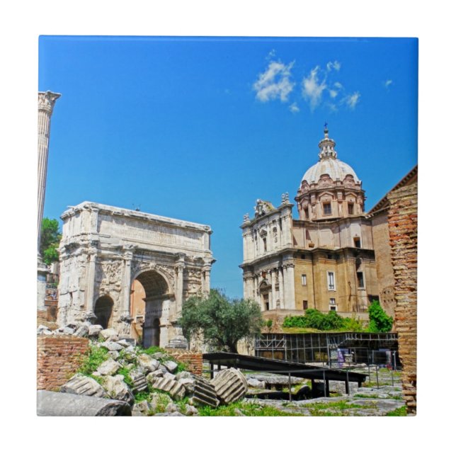 Roman forum tile (Front)