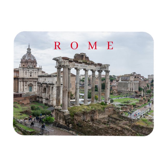 Roman Forum view fridge magnet (Horizontal)