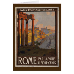 Roman Forum Vintage Travel Advertisement