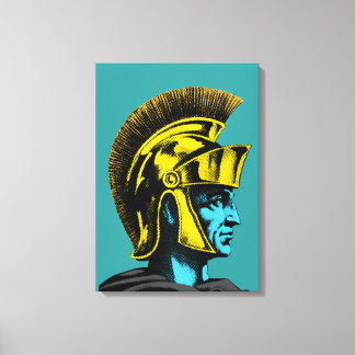 Roman Gladiator Pop Art Portrait Canvas Print
