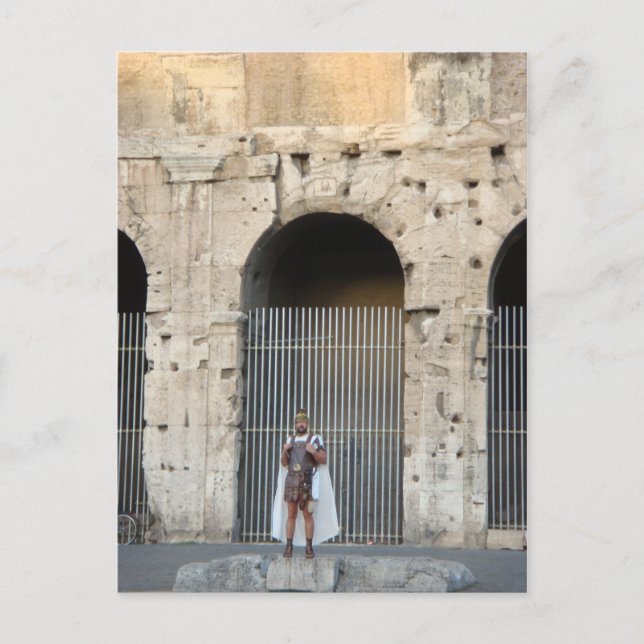 Roman Gladiator Postcard (Front)