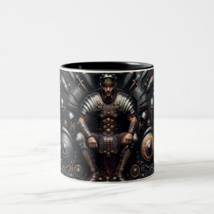 Roman Gladiator Valor Two-Tone Coffee Mug