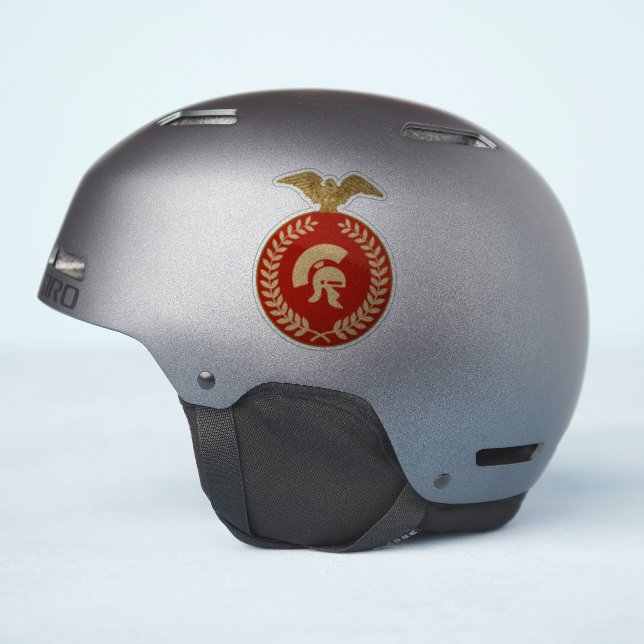 Roman Gladiator Vinyl Sticker (Helmet Side)