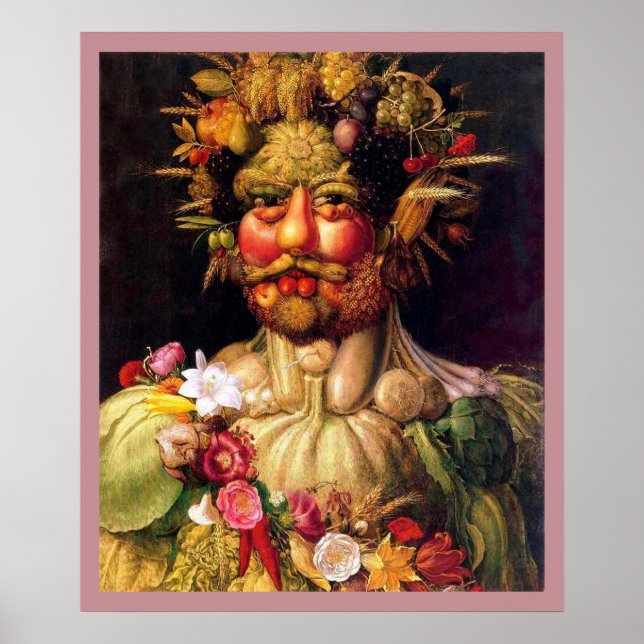 Roman God of the Seasons by Giuseppe Arcimbolodo Poster (Front)