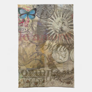 Roman History Italy Travel Vacation Holiday City Tea Towel