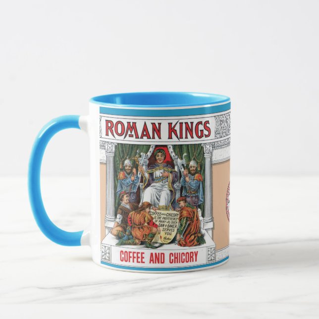 Roman Kings Fabled Coffee Label • Ceramic 11 oz. Mug (Left)