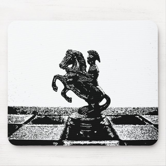 Roman Knight Chess Mat Mouse Pad (Front)