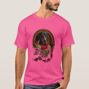 Roman Knight Dachshund dog Loyalty Warrior in anci T-Shirt