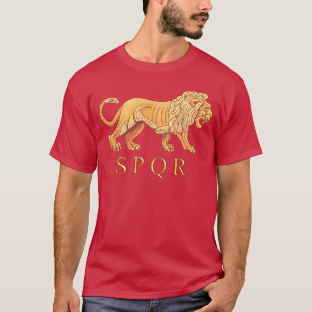 Roman Lion Graphic T-Shirt (Front)