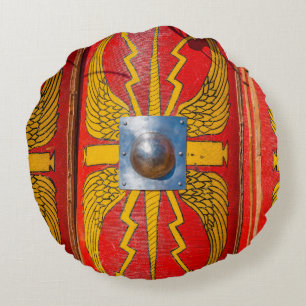 Roman Military Shield - Scutum Round Cushion