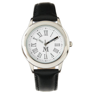 Roman Monogram Black Watch