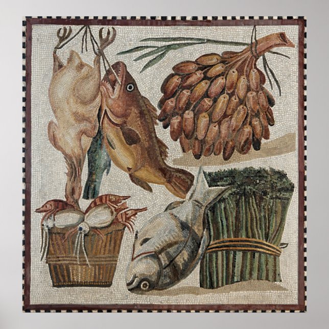 Roman Mosaic poster 24" x 25" (Front)