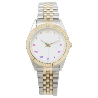 Roman Numbers Matellic Modern Stylish Bracelet Watch