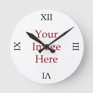 Roman Numeral Create Your Own Round Clock