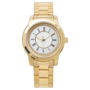 Roman Numeral Gold Unisex Watch