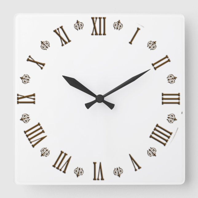 Roman numeral numbers clock illustration  (Front)