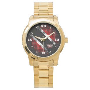 Roman Numerals Abstract Trinidad and Tobago Flag Watch