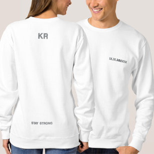 Roman Numerals Anniversary Special Date Matching Embroidered Sweatshirt