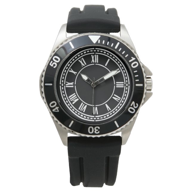 Roman Numerals luxury  Watch (Front)