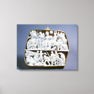 Roman onyx cameo, 1st century AD Canvas Print