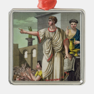 Roman Orator, from 'L'Antica Roma', 1825 (colour l Metal Tree Decoration