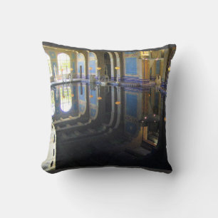 Roman Pool at Hearst Castle, California Cushion