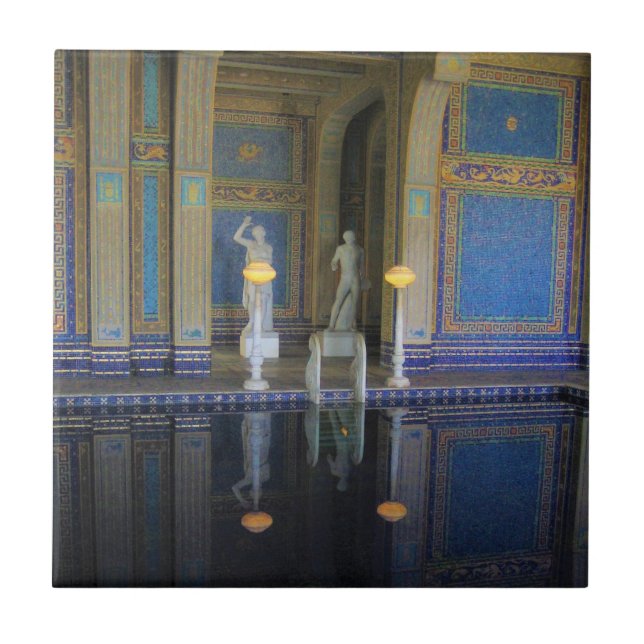 Roman Pool at Hearst Castle, California Tile (Front)