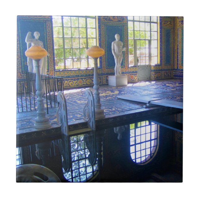 Roman Pool at Hearst Castle, California Tile (Front)