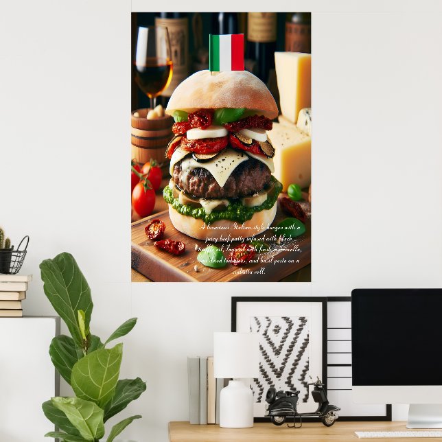 Roman Rhapsody Burger Sensation 24x36 Poster (Home Office)