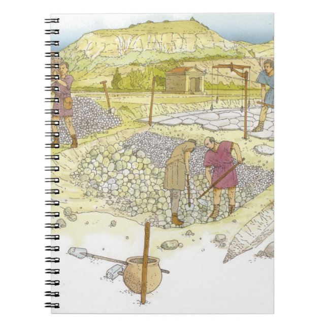 Roman road. Detail Spiral Notebook (Front)
