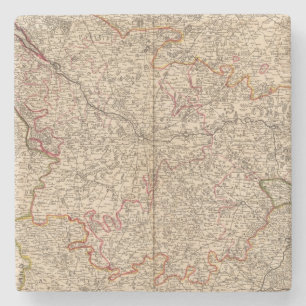 Roman roads and churches stone coaster