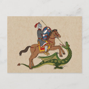 Roman Saint George and the Dragon Postcard