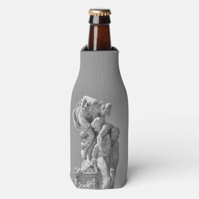 Roman sculptures in modern composition bottle cooler (Bottle Front)